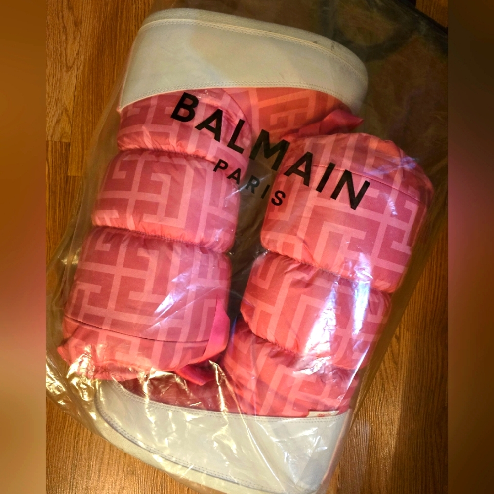 Balmain × Barbie Monogram Boots